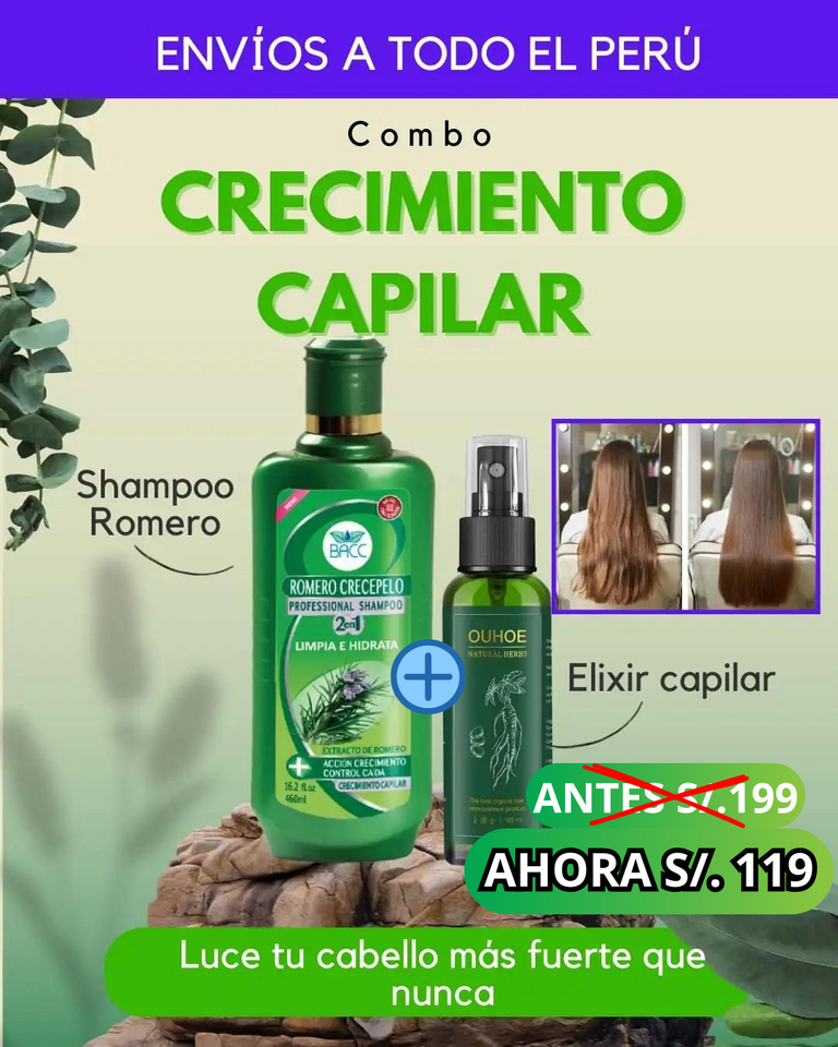 SHAMPOO DE ROMERO: Poder Natural Contra la Caída del Cabello