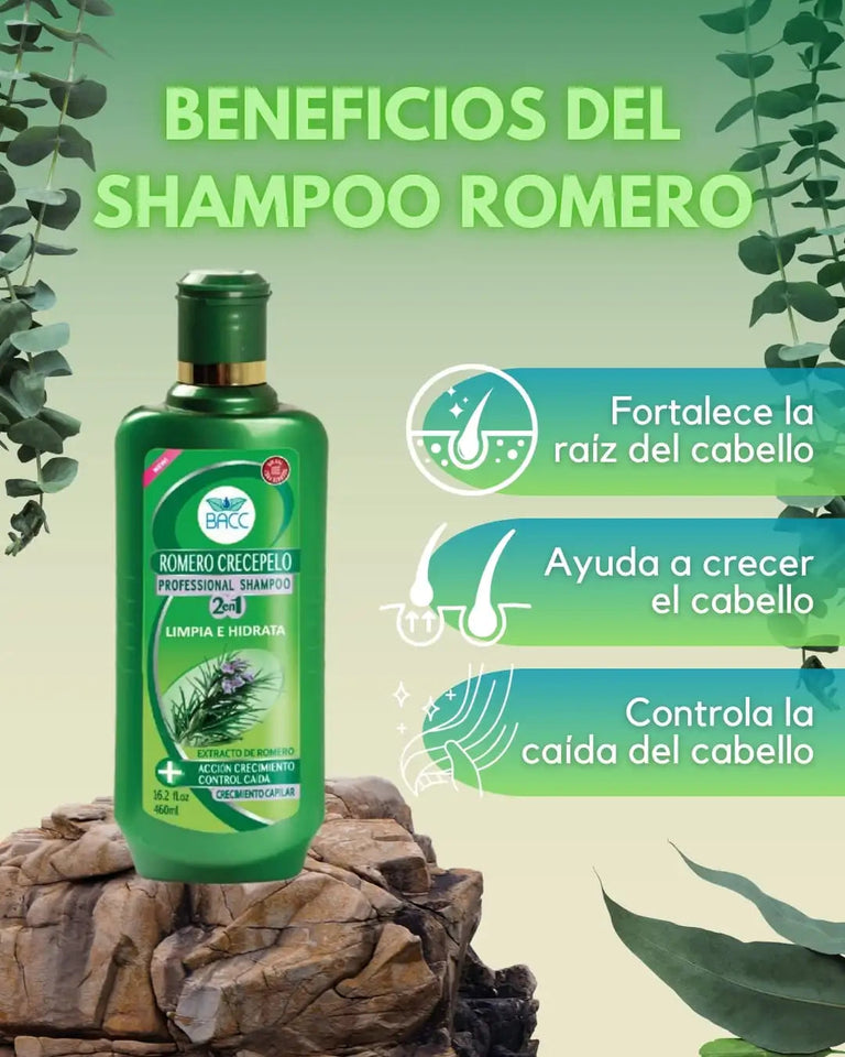 SHAMPOO DE ROMERO: Poder Natural Contra la Caída del Cabello